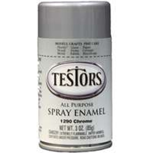 Testors 1290T Craft Spray Paint, Gloss, Chrome, 3 oz