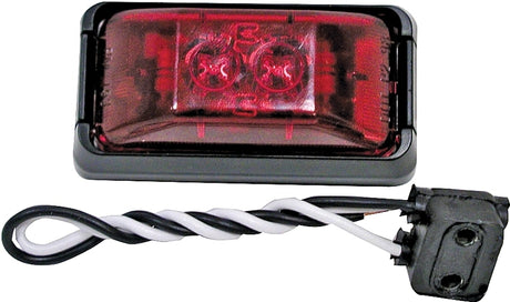 PM V153KR Marker Light Kit, 12 V, LED Lamp, Red Lens, Bracket Mounting