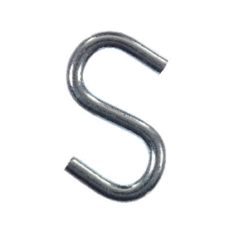 Ace Small Zinc-Plated Silver Steel 1.5 in. L S-Hook 80 lb 4 pk, Pack of 5