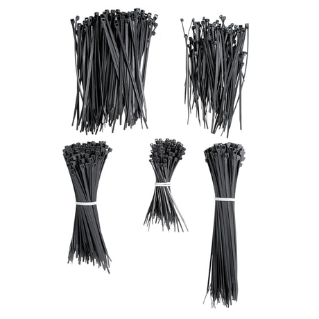 Gardner Bender 71111 Cable Tie, Nylon, Black, 8 in L, 500/PK