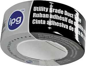 IPG 6560/AC655 Duct Tape, 55 yd L, 1.88 in W, Polyethylene Backing