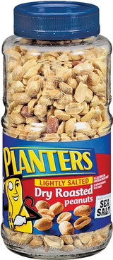 Planters 422425 Peanut, 16 oz Jar, Corn Syrup Solids, Cornstarch, Maltodextrin, Peanuts, Sea Salt, Pack of 12