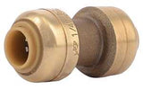 SharkBite U004LFA Tube Coupling, 1/4 in, Brass, 200 psi Pressure