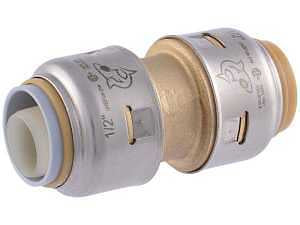 SharkBite UR4008A Coupling, 1/2 in, Brass, 250 psi Pressure