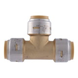 SharkBite Max Series UR370A Pipe Tee, 3/4 in, Push-To-Connect, Brass, 250 psi Pressure