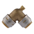 SharkBite UR5256A Pipe Elbow with Drain/Vent, 3/4 in, 90 deg Angle, Brass, 200 psi Pressure