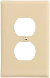 Eaton PJ8V-10-L Wallplate, 1-Gang, Polycarbonate, Ivory