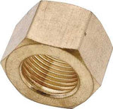 Anderson Metals 730061-03 Nut, 3/16 in Dia, Compression, Brass, Pack of 10
