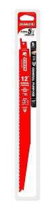 Diablo DS1214BGP5 Series Reciprocating Saw Blade, Applicable Materials: Metal, Plastic, Wood, 12 in L, 8/14 TPI, 5/PK