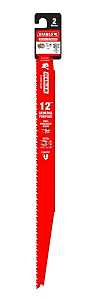 Diablo DS1214BGP2 Series Reciprocating Saw Blade, Applicable Materials: Metal, Plastic, Wood, 12 in L, 8/14 TPI, 2/PK