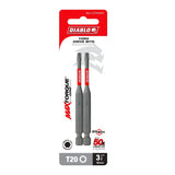 Diablo DT2035P2 Drive Bit, #20 Drive, Torx Drive, 1/4 in Shank, Hex Shank, 3-1/2 in L