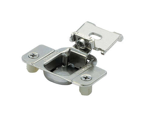 Amerock 2-5/16 in. W X 2-3/8 in. L Satin Nickel Silver Steel Overlay Hinge 2 pk