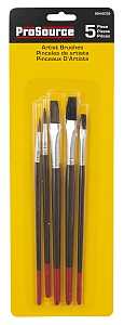 ProSource A55505 Artist Brush Set, Wood Handle