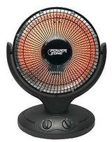 PowerZone QGW08-608 Parabolic Heater, 6.7 A, 120 V, 400/800 W, 2-Heating Stage, Black