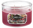 Candle-Lite 1879565 Scented Terrace Jar Candle, Juicy Black Cherries Fragrance, Burgundy Candle, Pack of 4