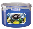 Candle-Lite 18791270 Jar Candle, 10 oz Candle, Salty Blue Citron Fragrance, Up to 40 hr Burning, Pack of 4