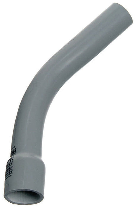 Carlon UA7AEB-CTN Elbow, 3/4 in Trade Size, 45 deg Angle, SCH 80 Schedule Rating, PVC, Bell End, Gray