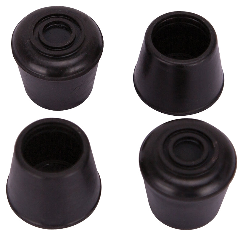 ProSource FE-50634-B Furniture Leg Tip, Round, Rubber, Black, 3/4 in Dia, 3/4 in H, Pack of 20