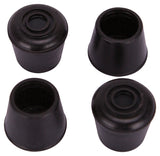 ProSource FE-50634-B Furniture Leg Tip, Round, Rubber, Black, 3/4 in Dia, 3/4 in H, Pack of 20