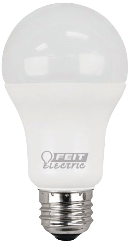 Feit Electric A1600/827/10KLED/2 LED Lamp, General Purpose, A19 Lamp, 100 W Equivalent, E26 Lamp Base, White