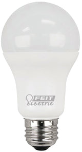 Feit Electric A1600/827/10KLED/2 LED Lamp, General Purpose, 1500 Lumens, 14.7 W, A19 Lamp, 100 W Equivalent, White