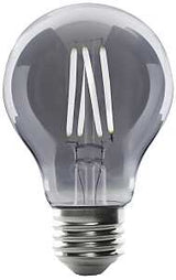 Feit Electric AT19/SMK/VG/LED LED Bulb, Decorative, A19 Lamp, 25 W Equivalent, E26 Lamp Base, Dimmable, Smoke, Pack of 4