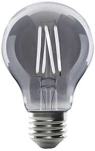 Feit Electric AT19/SMK/VG/LED LED Bulb, Decorative, A19 Lamp, 25 W Equivalent, E26 Lamp Base, Dimmable, Smoke, Pack of 4