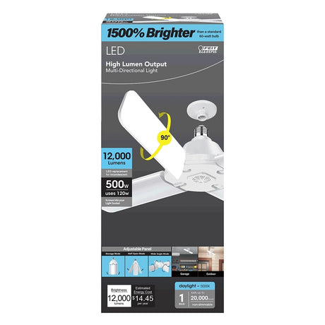 LIGHT LED 4PNL 12000LM 5K 500W