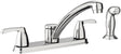 Moen Adler Series 87046 Kitchen Faucet, 1.5 gpm, 2-Faucet Handle, Stainless Steel, Chrome Plated, Deck Mounting