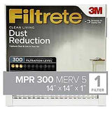 Filtrete 311-4 Air Filter, 14 in L, 14 in W, 5 MERV, 300 MPR, Pack of 4