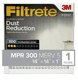 Filtrete 311-4 Air Filter, 14 in L, 14 in W, 5 MERV, 300 MPR, Pack of 4