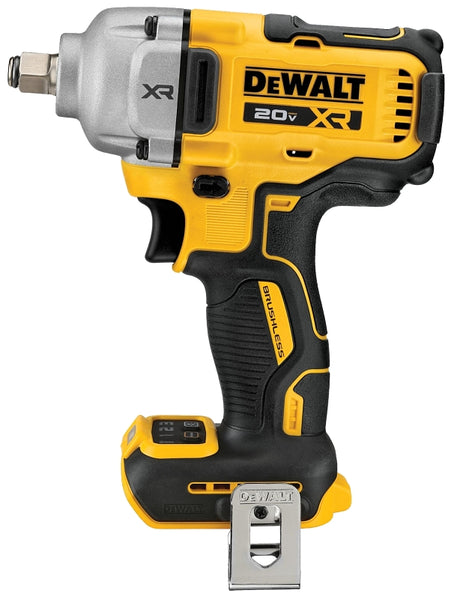 DEWALT XR DCF891B Series Impact Wrench, Includes: (1) Belt Clip, Tool Only, 20 V, 1/2 in Drive, 3250 ipm, 1/EA
