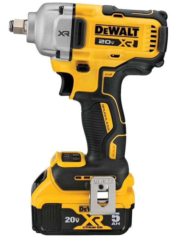 DEWALT DCF891P2 Impact Wrench Kit, Battery Included, 20 V, 5 Ah, 1/2 in Drive, 2000 rpm Speed