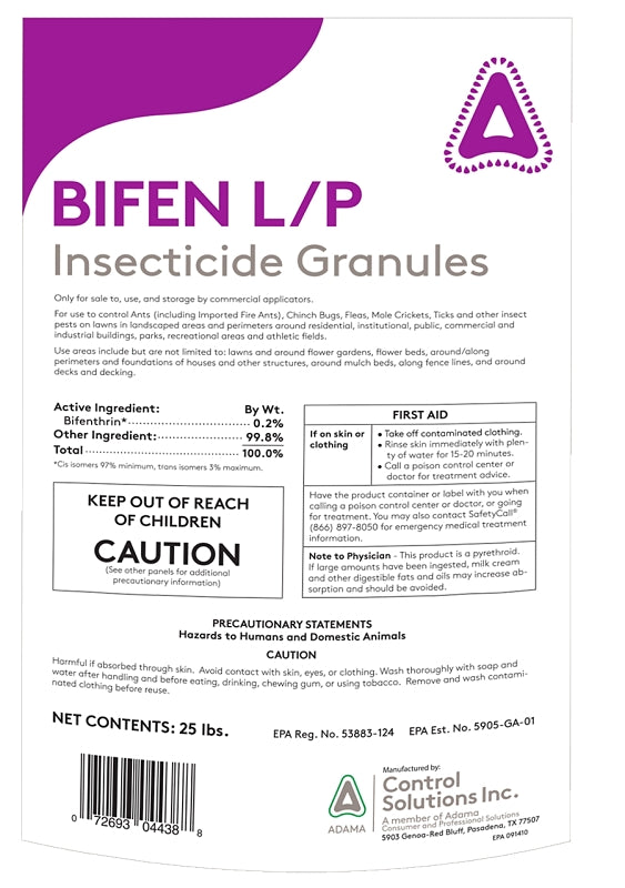 CSI 82004438 Bifen L/P Insecticide Granules, 25 lb, Bag