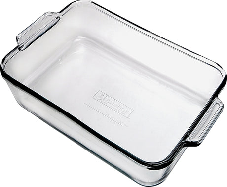 Anchor Hocking Oven Basics Series 819354OB11 Cake Pan, Square, 8 in OAL, Glass, Pack of 3