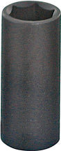 Vulcan MT6580180 Deep Impact Socket, 1 in Socket, 1/2 in Drive, Deep Drive, 6-Point, Chrome Molybdenum Steel