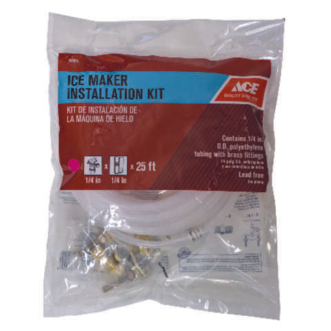 Ace 1/4 in. D X 25 ft. L Ice Maker/Water Line Installation Kit