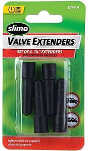 Slime 2047-A Tire Valve Extender, Plastic, Pack of 6