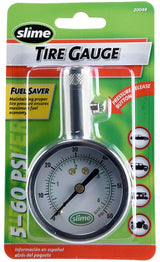 Slime 20049 Tire ga, 5 to 60 psi, Brass ga Case