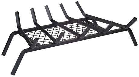 Simple Spaces LTFG-W23 23'' Fireplace Grate, 5-Bar, Steel/Wrought Iron