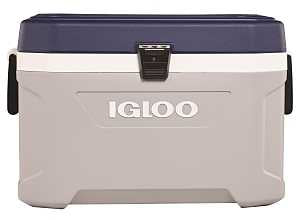 Igloo Maxcold Latitude Series 49972 Cooler, 70 qt Cooler, Polyurethane, Blue/Gray, 5 days Ice Retention