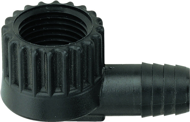 Toro 53306 Elbow, 3/8 x 1/2 in Connection, Barb x FNPT, Plastic, Pack of 50