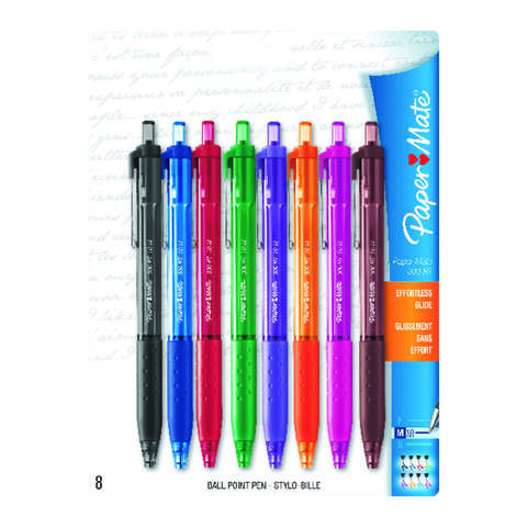 Paper Mate Inkjoy 300RT Assorted Retractable Ball Point Pen 8 pk, Pack of 6