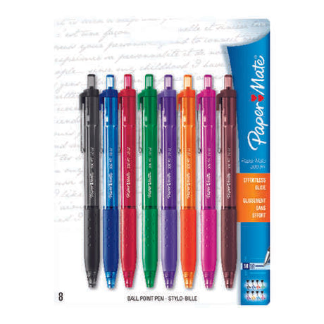 Paper Mate Inkjoy 300RT Assorted Retractable Ball Point Pen 8 pk, Pack of 6