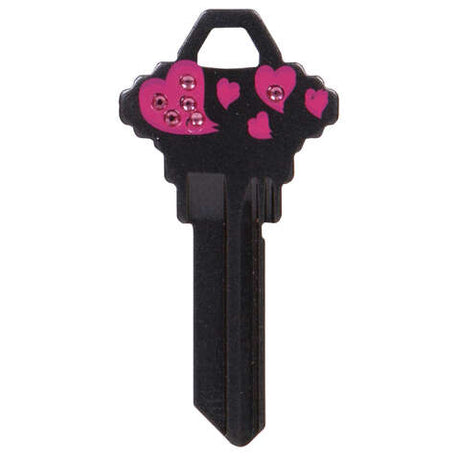 Hillman DIVA Hearts House/Office Universal Key Blank Single, Pack of 6