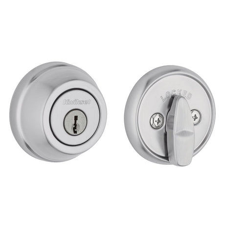 Kwikset Signature Series 780 26D 6AL STRKP K3 Deadbolt, 2 Grade, Keyed Key, Zinc, Satin Chrome, KW1 Keyway