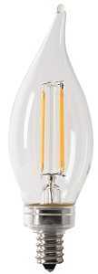Feit Electric AT19/VG/LED LED Bulb, Decorative, A19 Lamp, 25 W Equivalent, E26 Lamp Base, Dimmable, Amber, Pack of 4