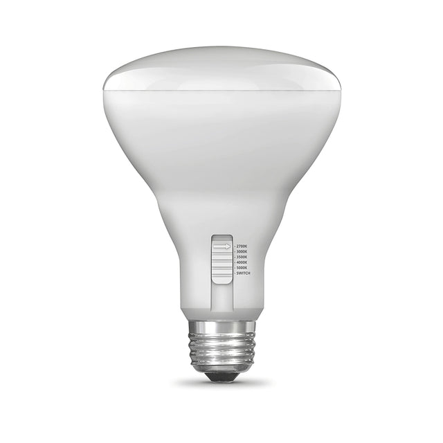 Feit Electric BR30DM/6WYCA/2 LED Bulb, BR30 Lamp, 65 W Equivalent, E26 Medium Lamp Base, Dimmable, White, Tunable White