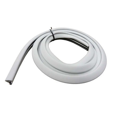 M-D White Rubber Weatherstrip For Doors 7 ft. L X 3/4 in.