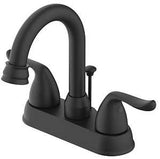 Boston Harbor F5111100BL-OBA1 Lavatory Faucet, 1.2 gpm, 2-Faucet Handle, 3-Faucet Hole, Metal/Plastic, Matte